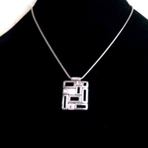 Brighton necklace silver coated. 10” adjustable